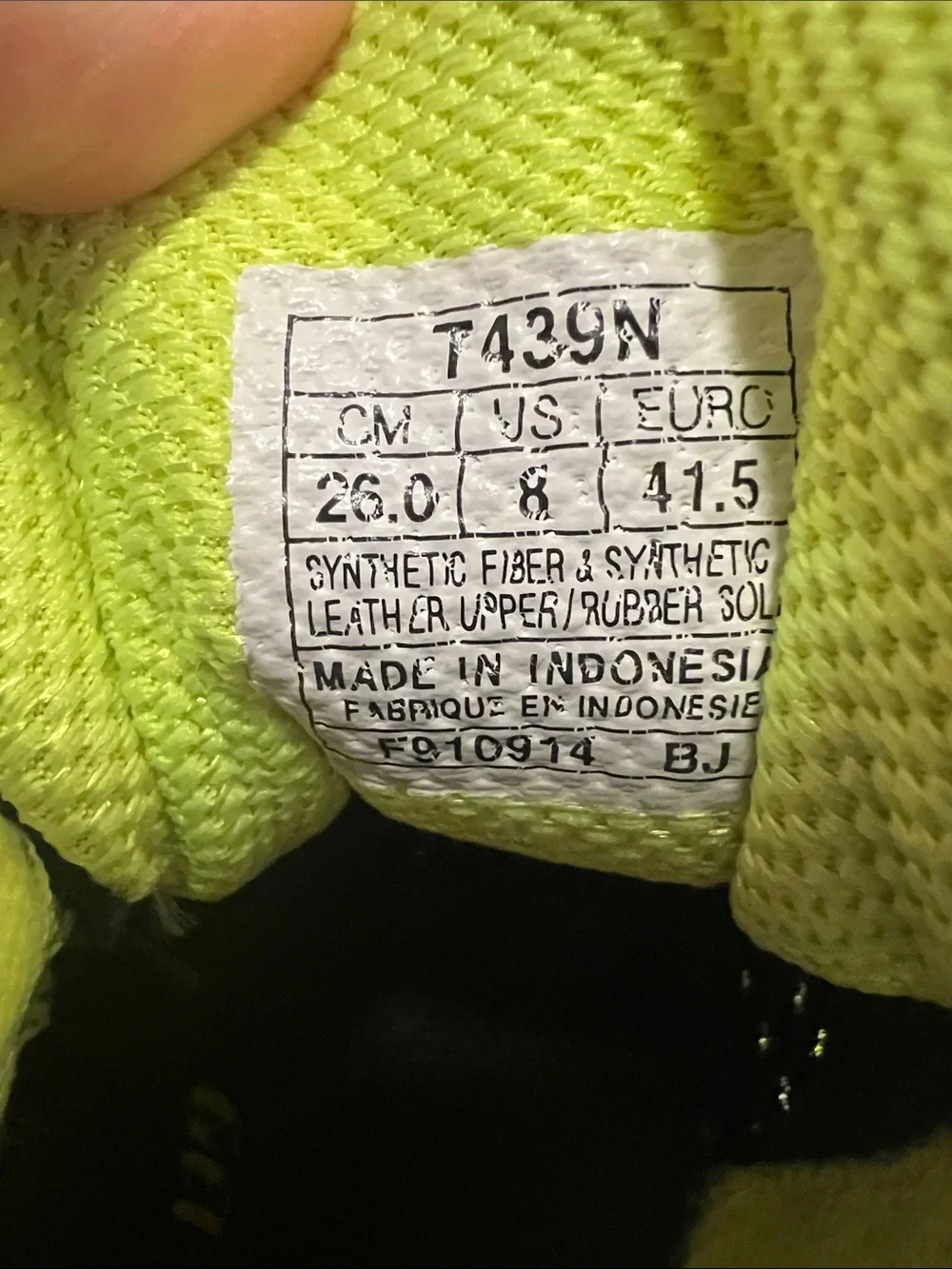 Asics breathable mesh